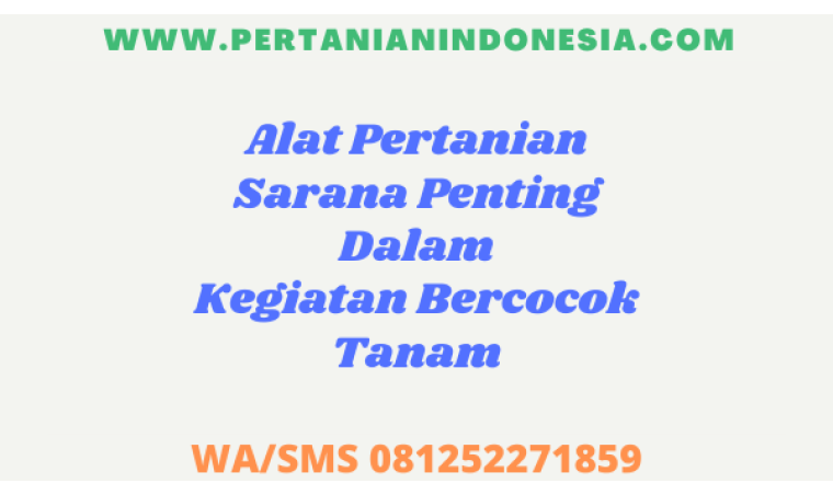 Alat Pertanian Sarana Penting Dalam Kegiatan Bercocok Tanam