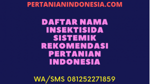 Rahasia Daftar Nama Insektisida Sistemik Terbaik Kebun Anda