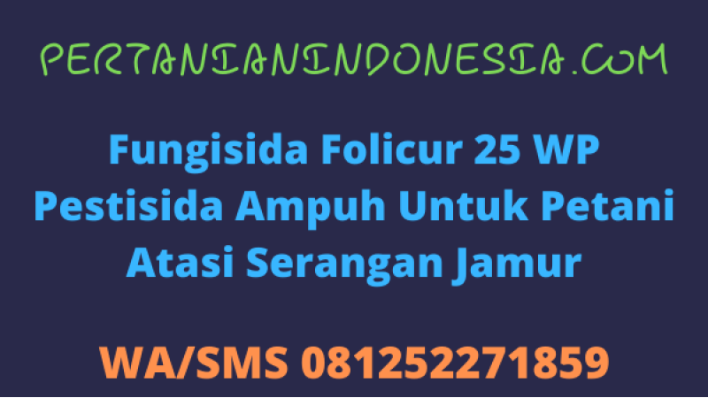 Fungisida Folicur 25 WP Pestisida Ampuh Untuk Petani Atasi Serangan Jamur