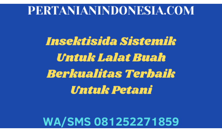 Insektisida Sistemik Untuk Lalat Buah Berkualitas Terbaik Untuk Petani