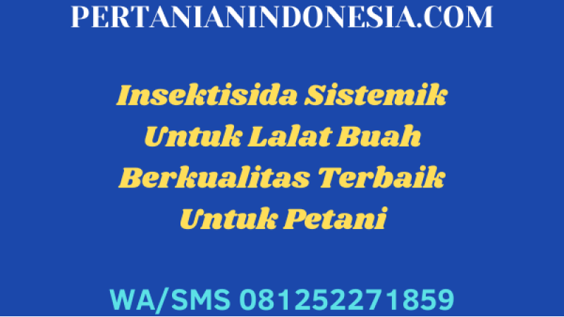 Insektisida Sistemik Untuk Lalat Buah Berkualitas Terbaik Untuk Petani