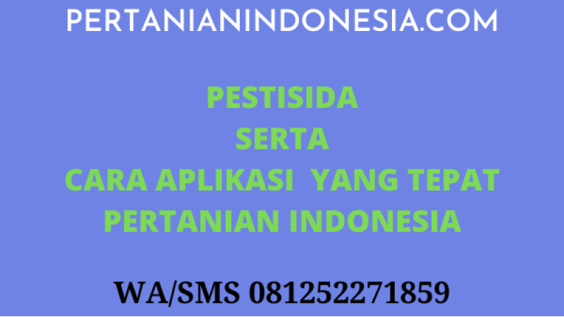 Pestisida Serta Cara Aplikasi Yang Tepat Pertanian Indonesia