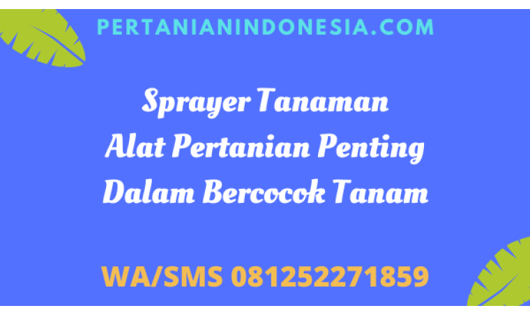 Sprayer Tanaman Alat Pertanian Penting Dalam Bercocok Tanam