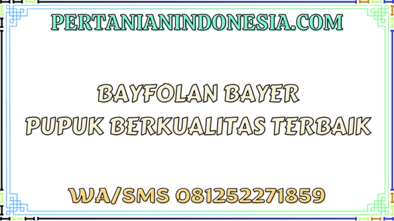 Bayfolan Bayer Pupuk Berkualitas Terbaik