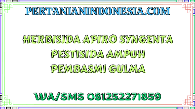 Herbisida Apiro Syngenta Pestisida Ampuh Pembasmi Gulma
